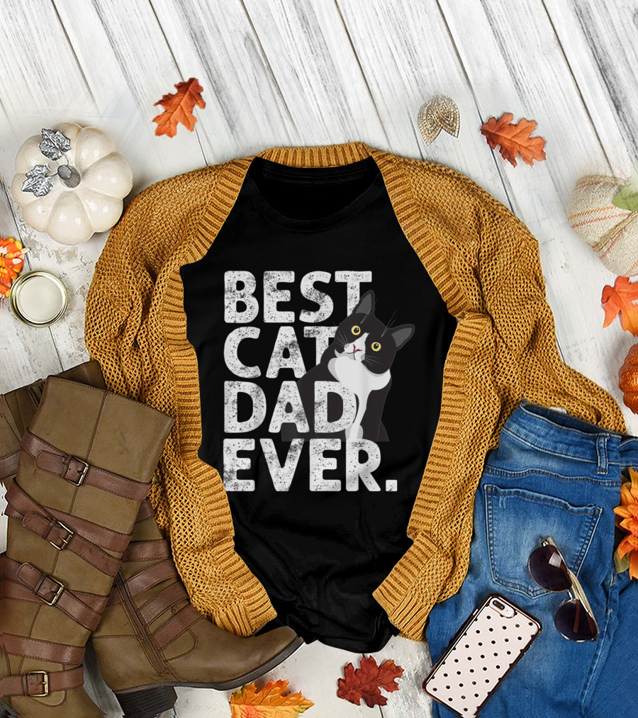 Best Cat Dad Ever Father Cat Daddy T-Shirt