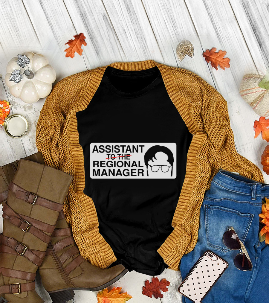 Assistant to the Regional Manager with Iconic Eyeglasses T-Shirt