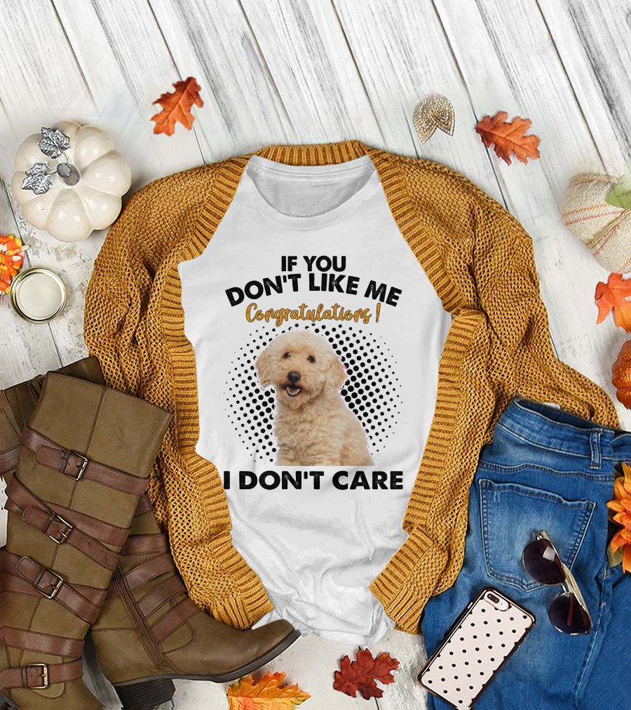If You Don't Like Me Congratulations I Don't Care Poodle T-Shirt