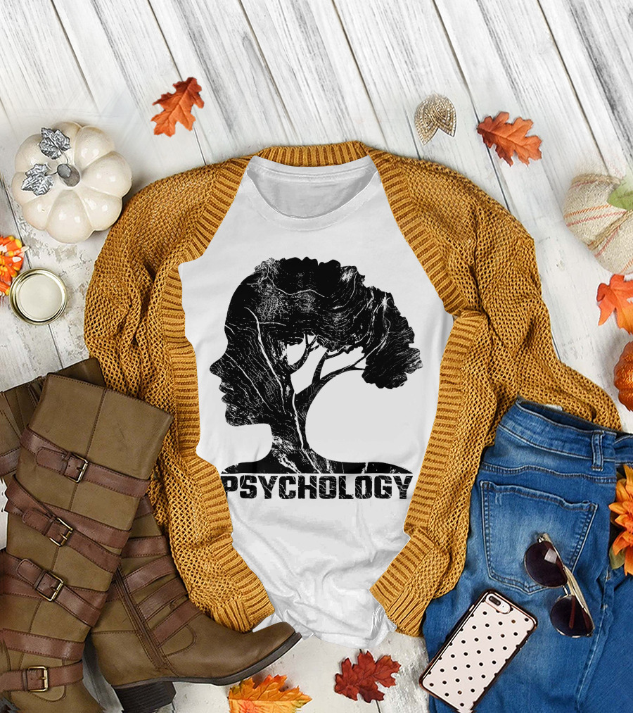 Psychology Women Men Silhouette Tree T-Shirt