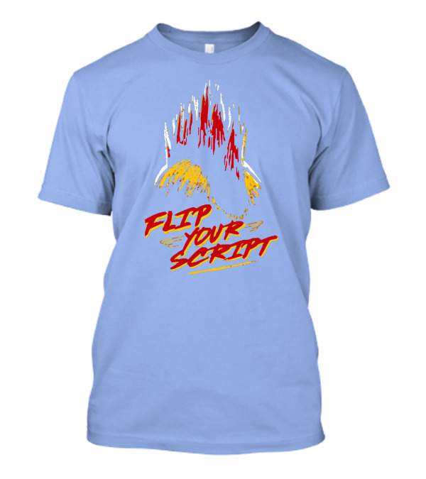 FLIP YOUR SCRIPT Handstand Flame Burst T-Shirt