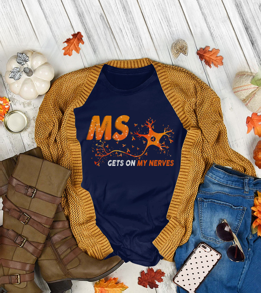 MS Gets on My Nerves with Neuron and Ribbon T-Shirt