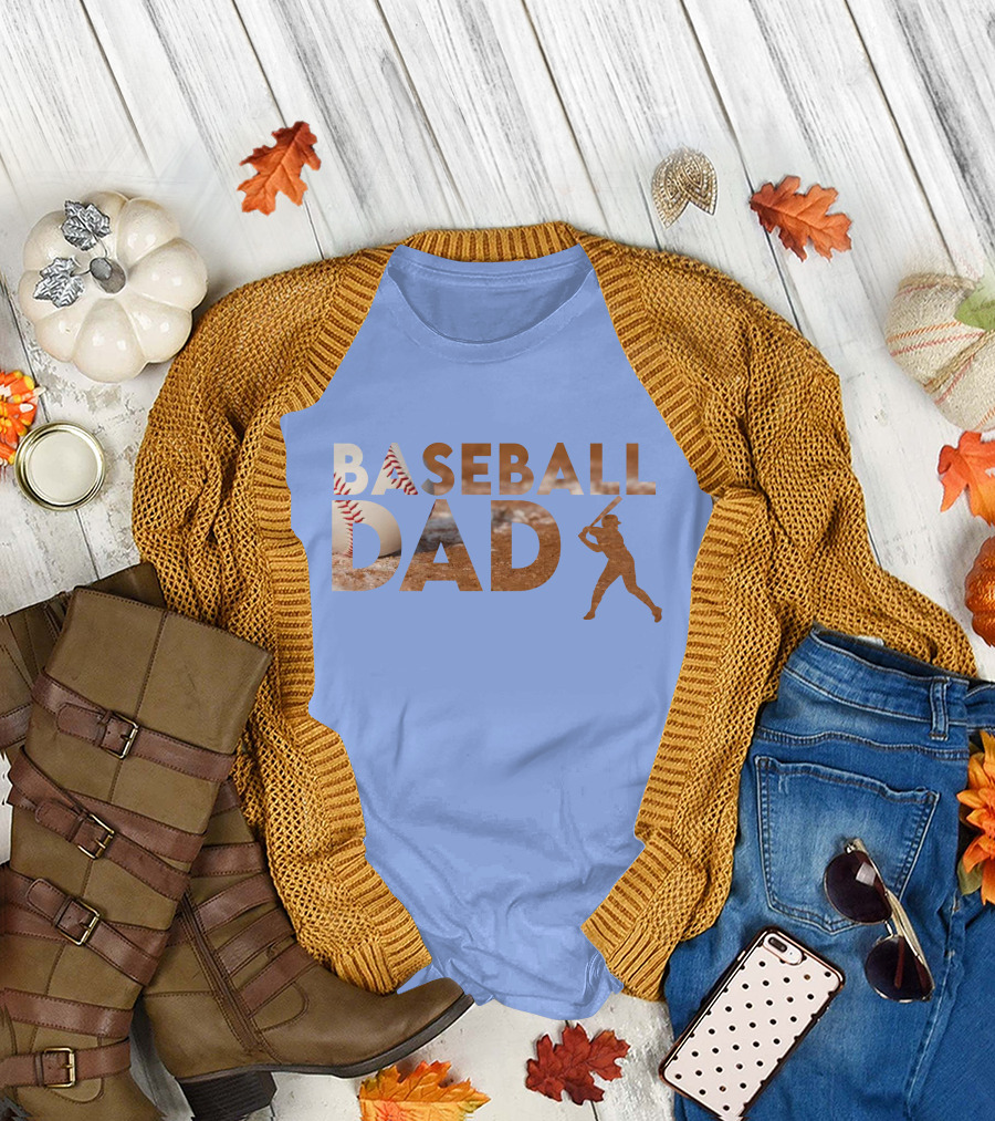 Baseball Dad Batter Silhouette Nhg07 T-Shirt