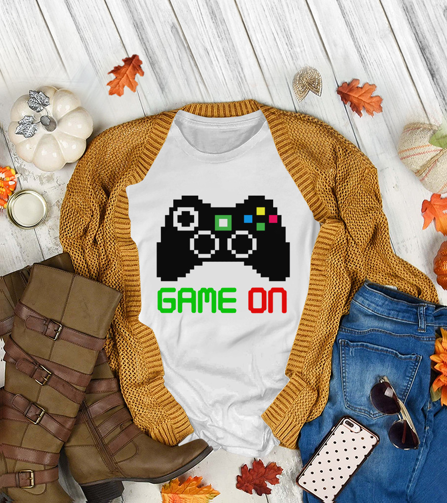 Game On Gamer Controller Video Game Player Gaming T-Shirt