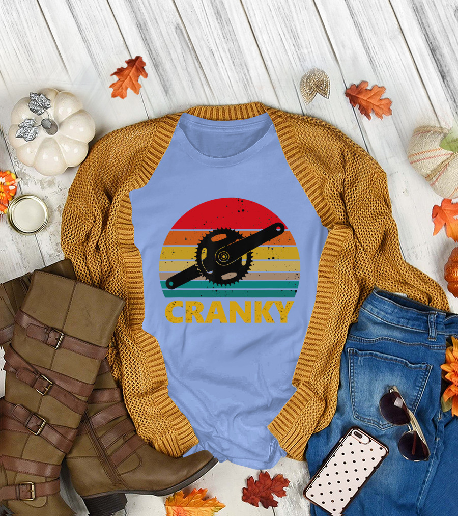 Retro Vintage Bicycle Cranky for Cycling Lovers T-Shirt