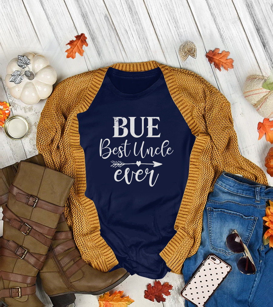BUE Best Uncle Ever Arrow Heart T-Shirt