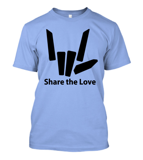 Share The Love Cute Fingers Hand T-Shirt
