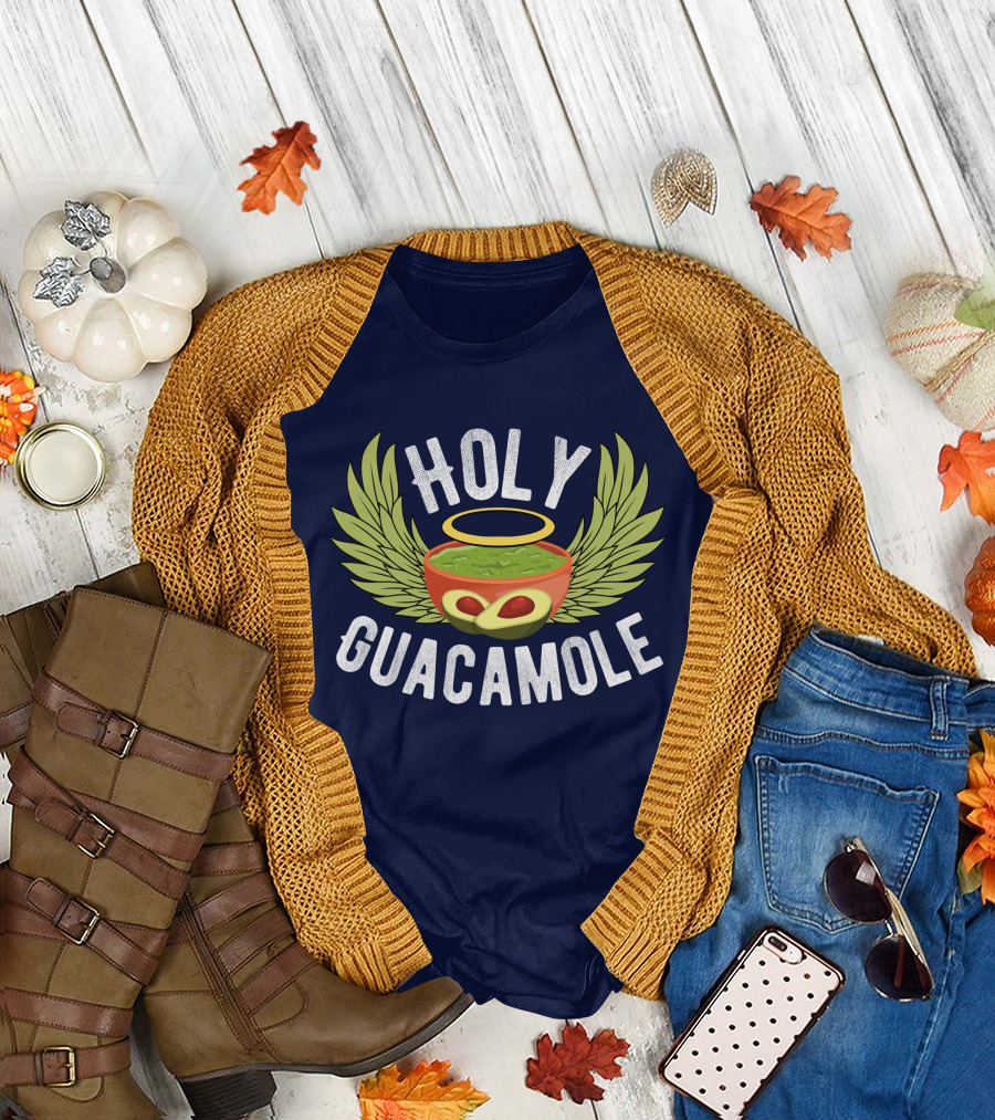 Holy Guacamole Avocado Fiesta Cinco De Mayo 5th Of May Halo Wings T-Shirt
