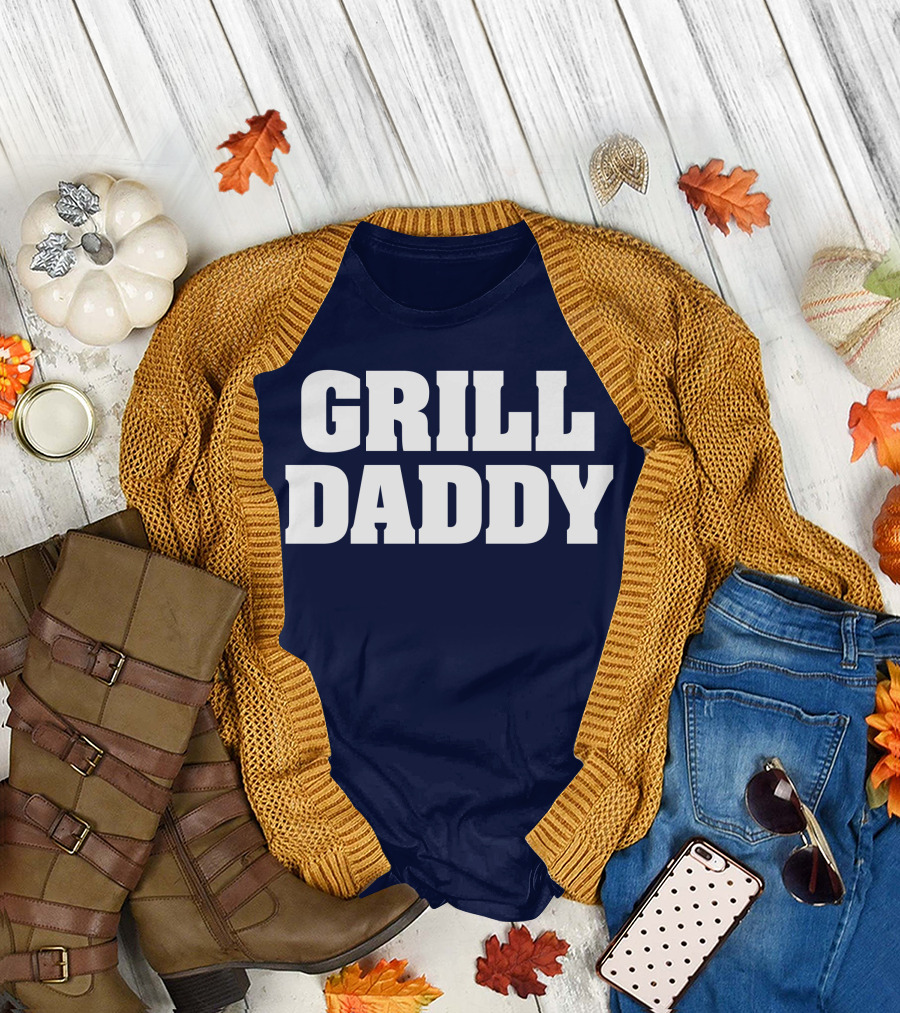 Grill Daddy Outdoor Cooking Grilling Baseball Cap Hat T-Shirt