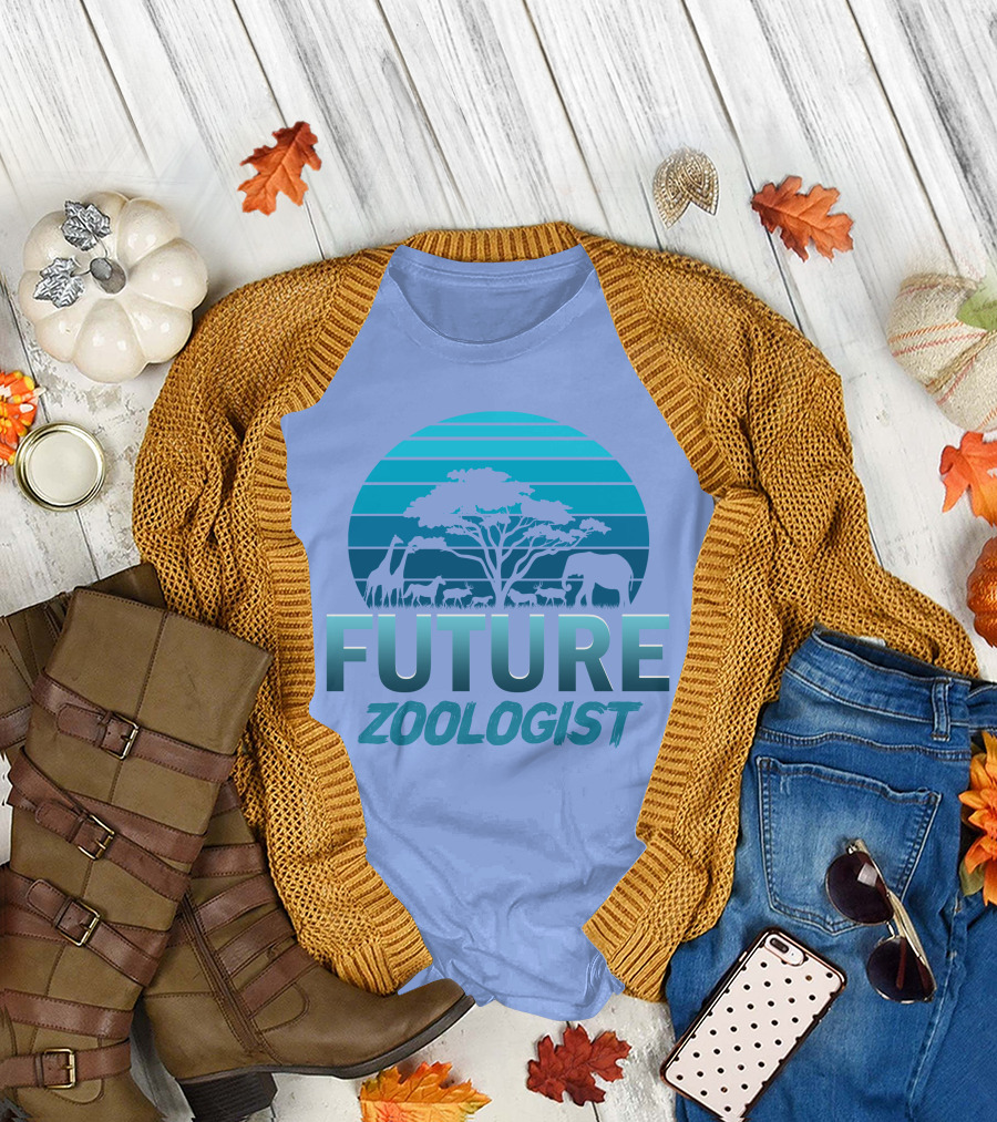 Future Zoologist Zookeeper Funny Zoology Students Cool T-Shirt