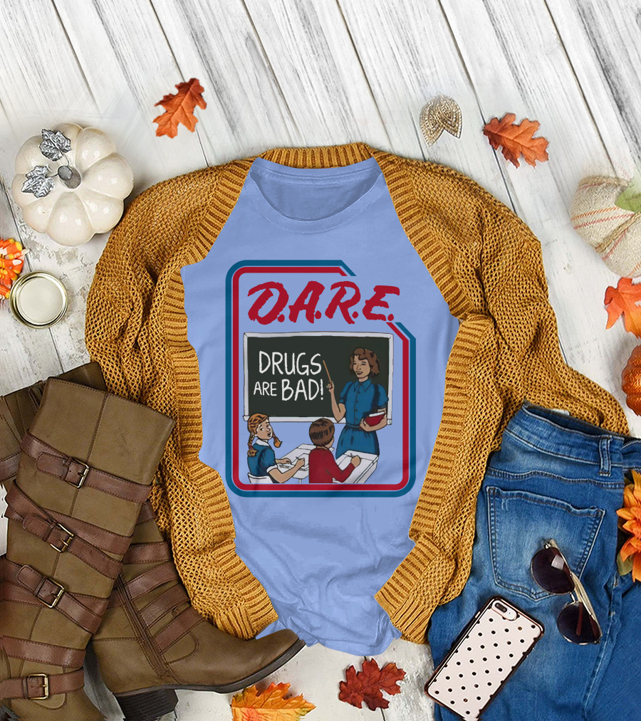 D.A.R.E. Drugs Are Bad Classroom Scene T-Shirt