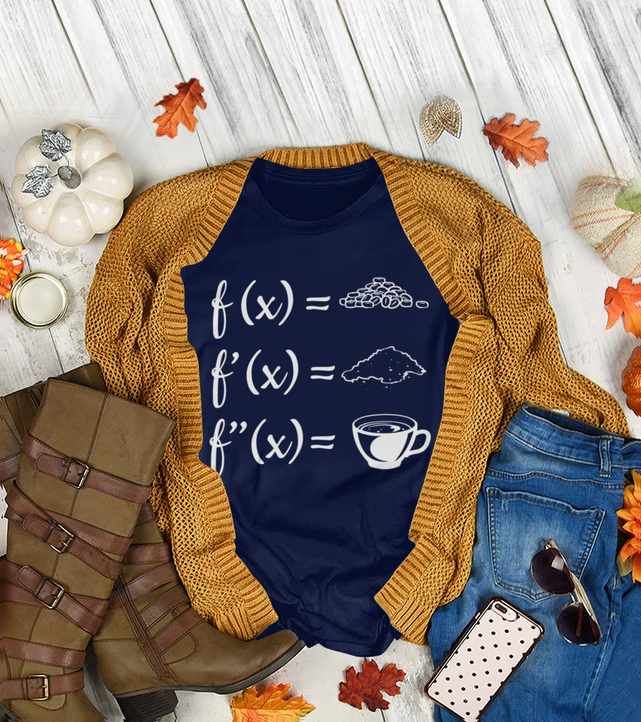 Coffee Calculus Teacher Mathematics f(x) Coffee Cup Iconic Symbols T-Shirt
