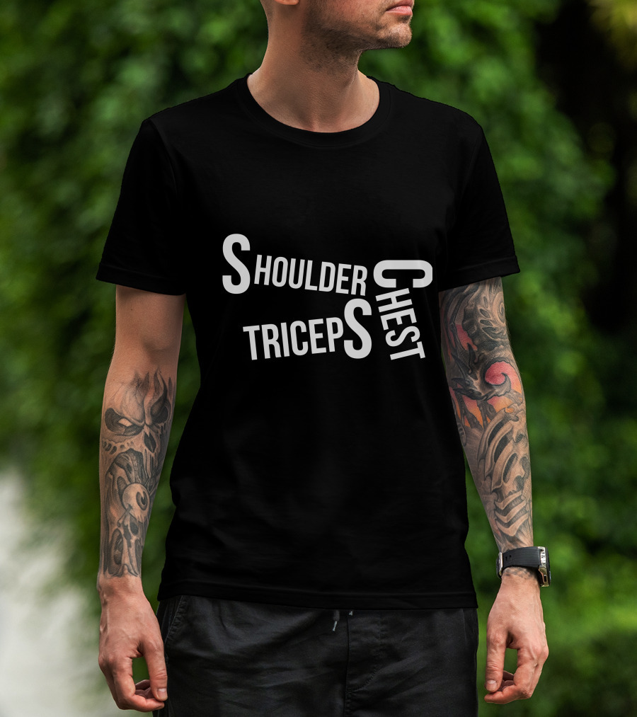 Gym Lover Shoulder Chest Triceps T-Shirt