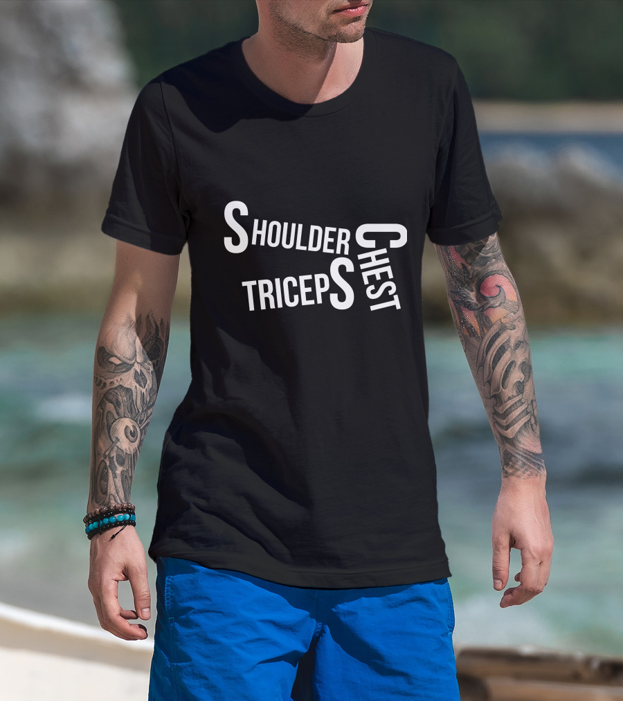 Gym Lover Shoulder Chest Triceps T-Shirt
