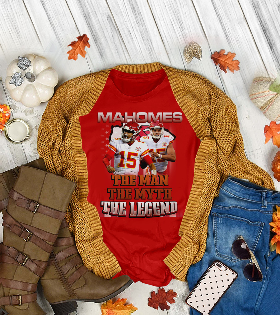 MAHOMES THE MAN THE MYTH THE LEGEND NFL Kansas City Chiefs P504HN6130 T-Shirt