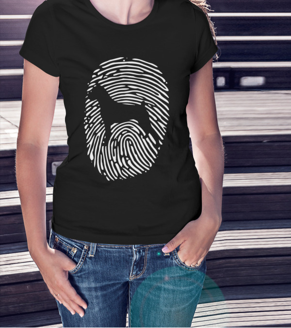 Boxer Dog Fingerprint T-Shirt