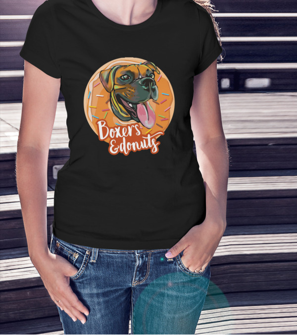 Boxers And Donuts Sprinkled Happiness T-Shirt