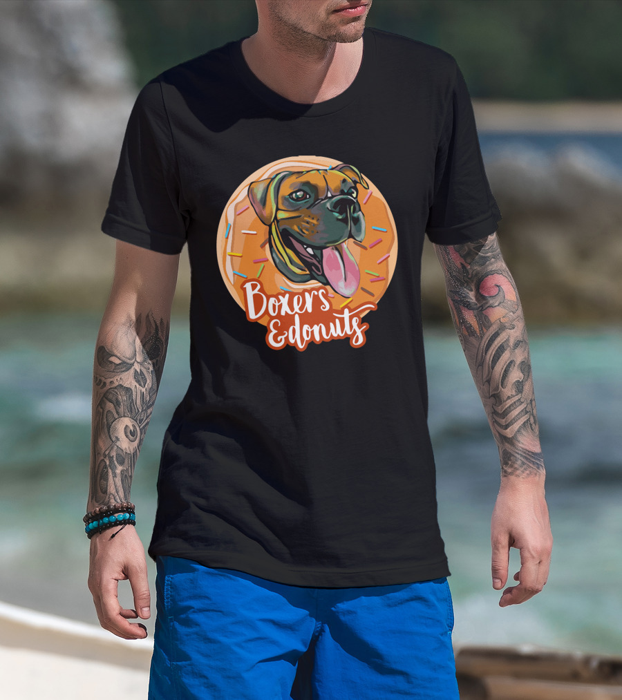 Boxers And Donuts Sprinkled Happiness T-Shirt