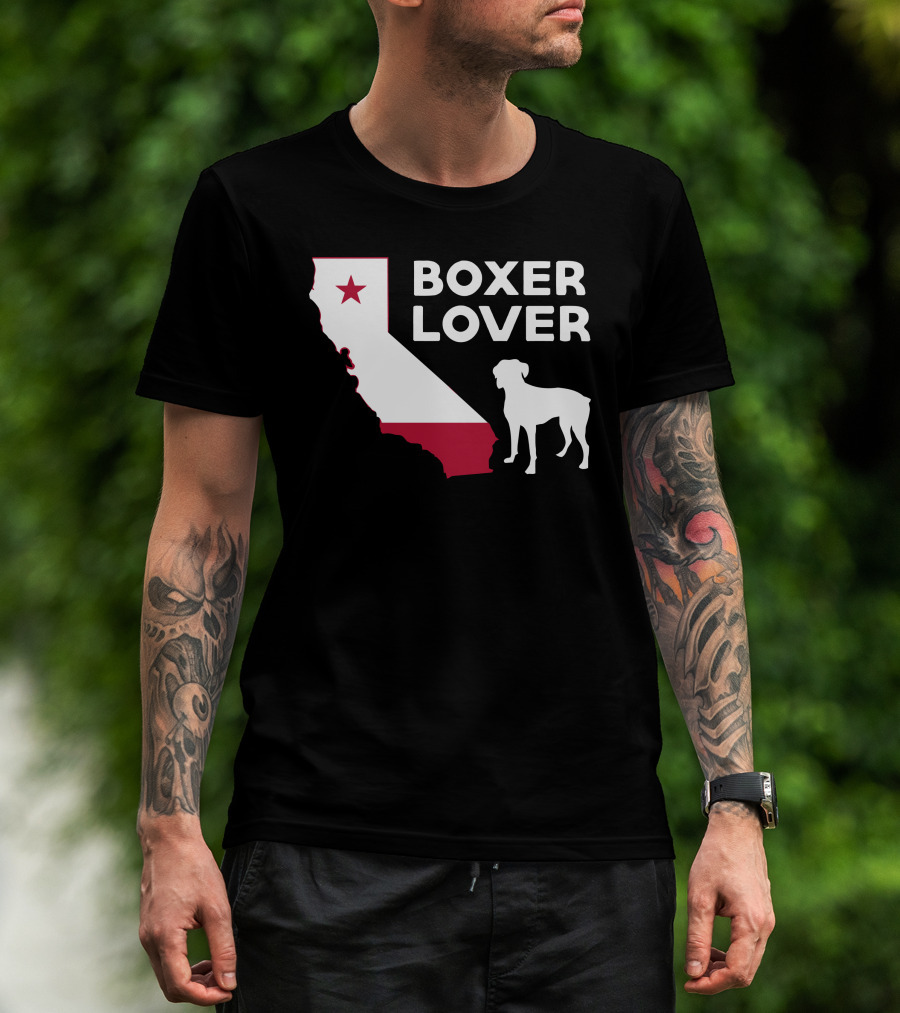 California Boxer Dog Enthusiast T-Shirt