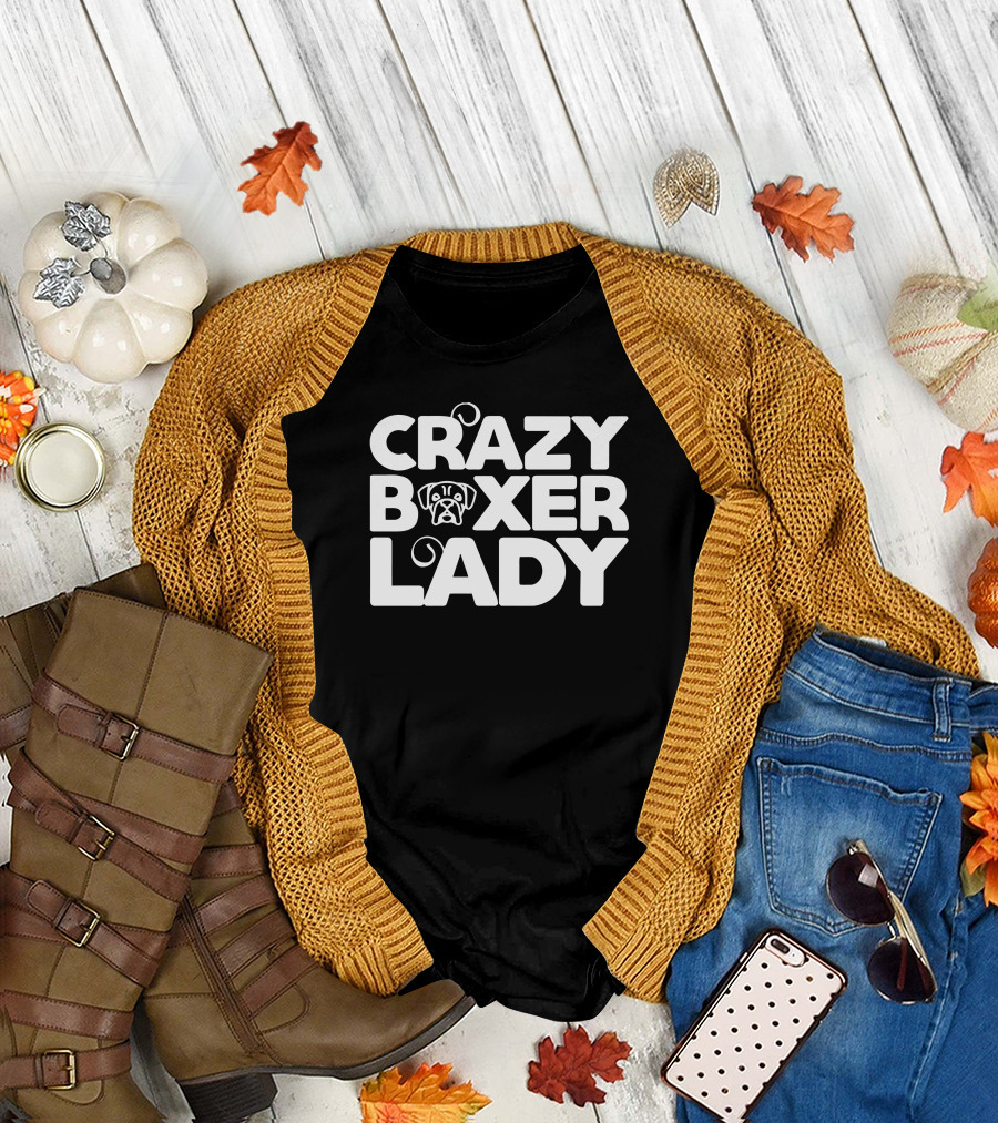 CRAZY BOXER LADY PUP T-Shirt