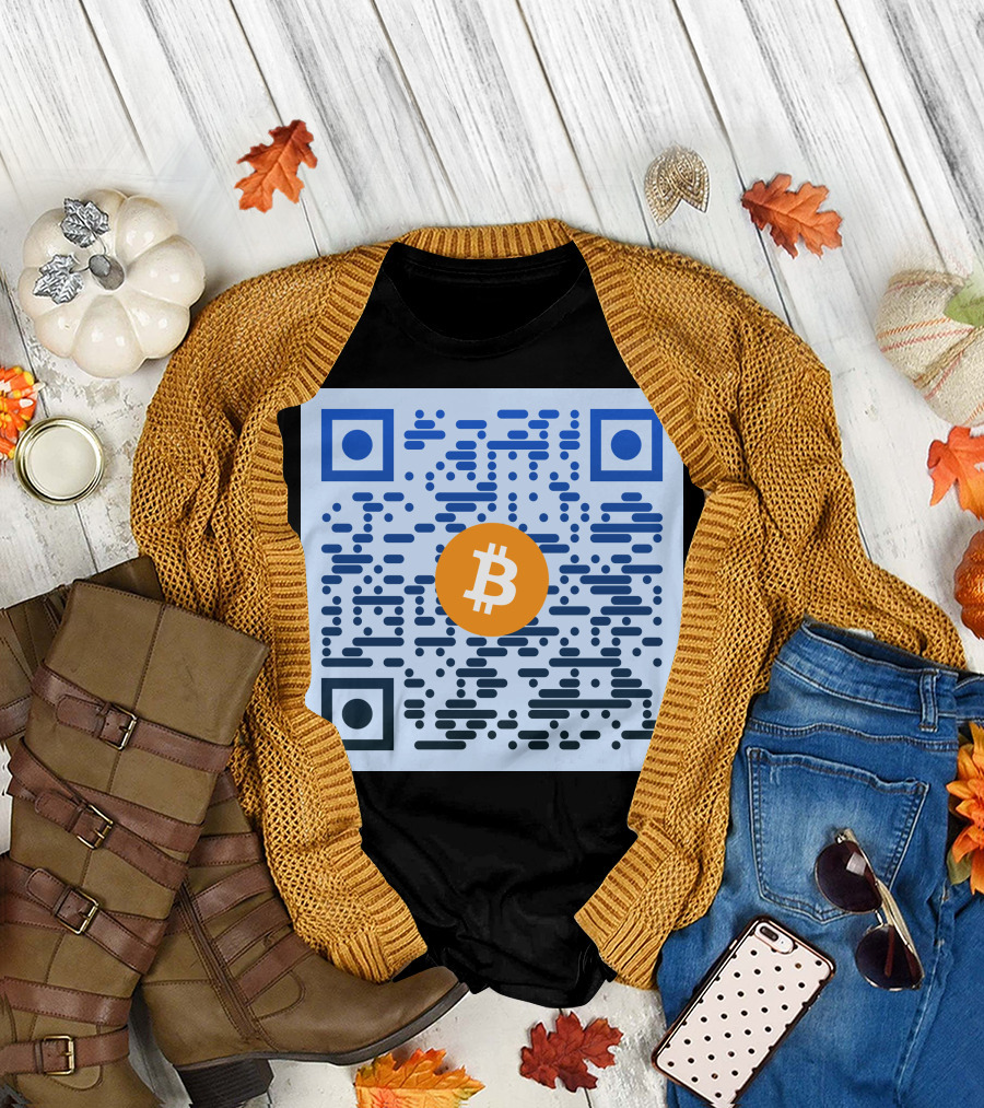 QR Code Bitcoin T-Shirt