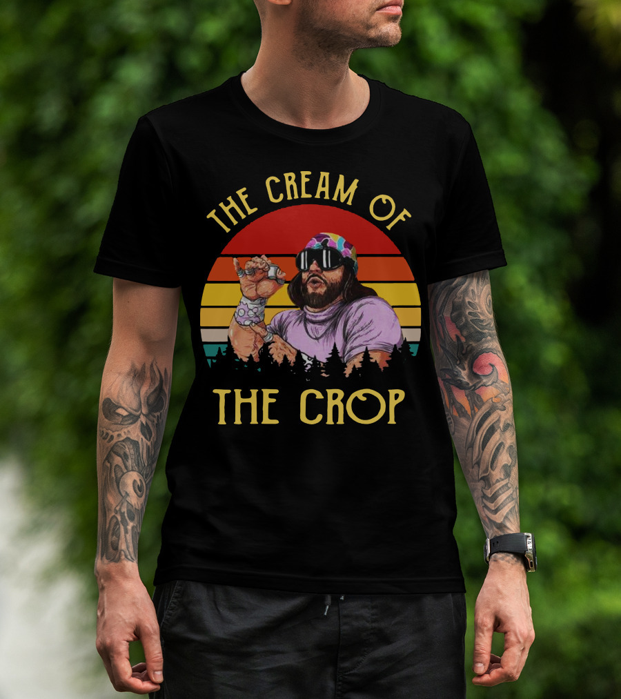 Randy Savage The Cream Of The Crop Retro Style Sunset T-Shirt