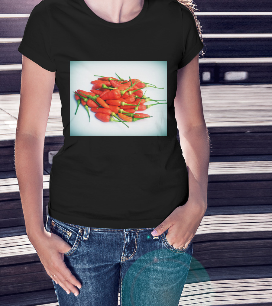 Red Chilli Peppers Abundance Hot And Spicy T-Shirt