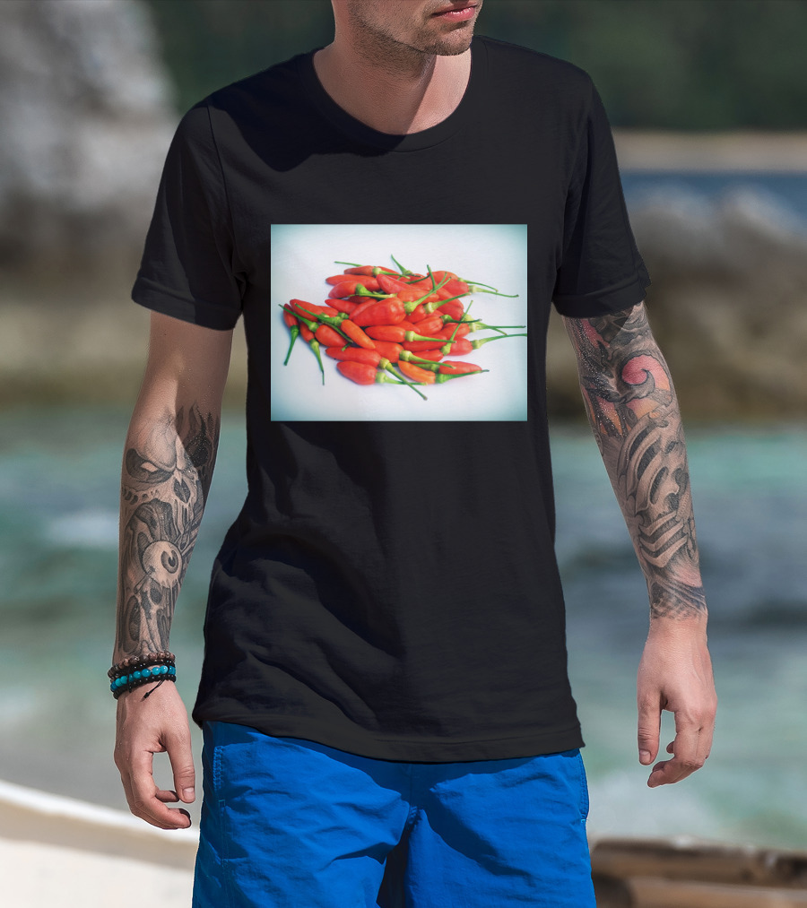 Red Chilli Peppers Abundance Hot And Spicy T-Shirt