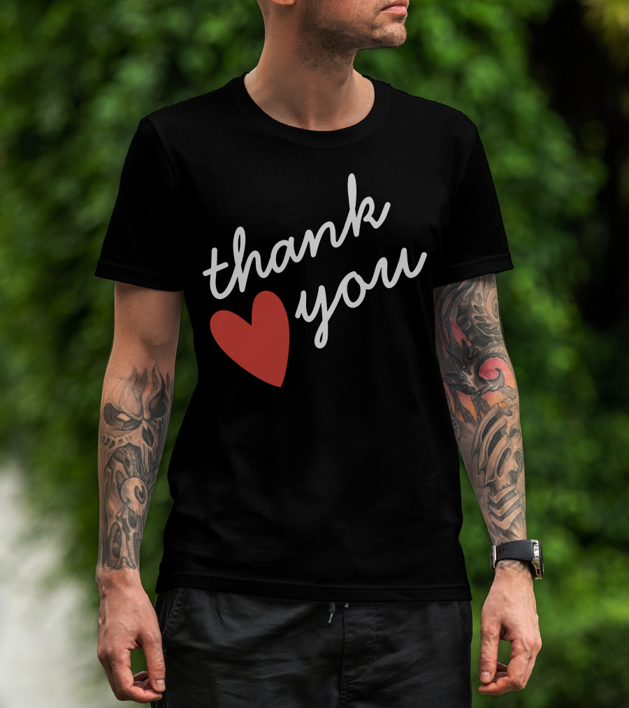 Thank You Red Heart T-Shirt