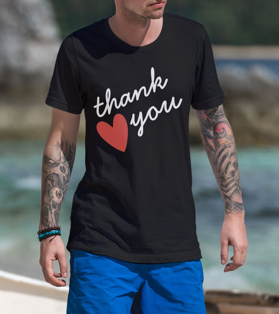 Thank You Red Heart T-Shirt