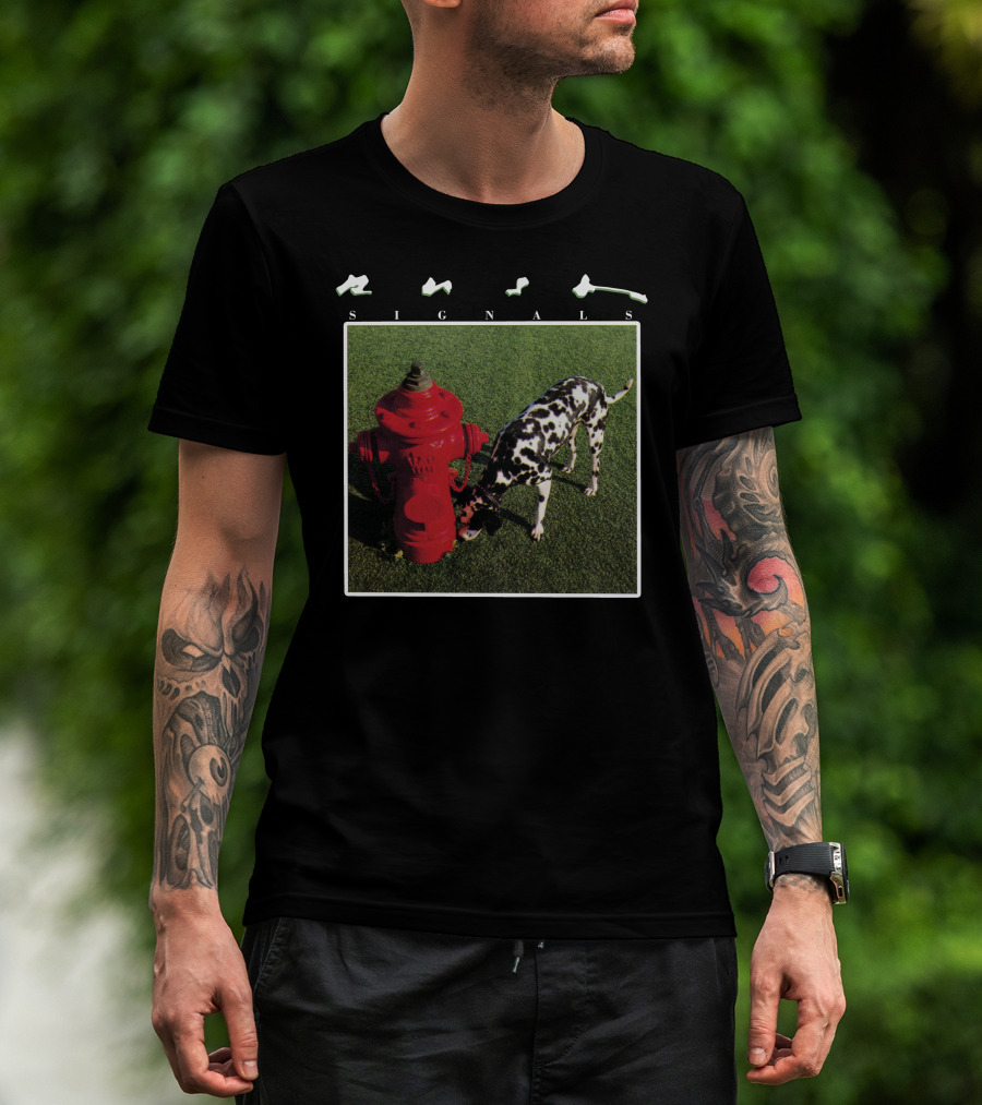Rush Signals Dalmatian And Fire Hydrant T-Shirt