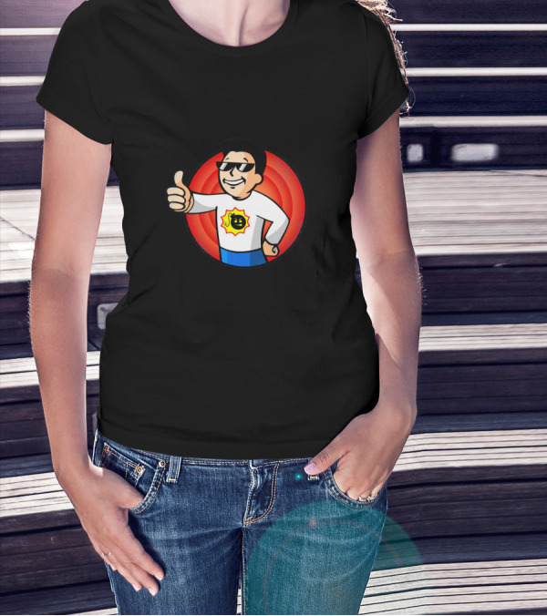 Serious Sam Thumbs Up Vault Boy Mashup T-Shirt