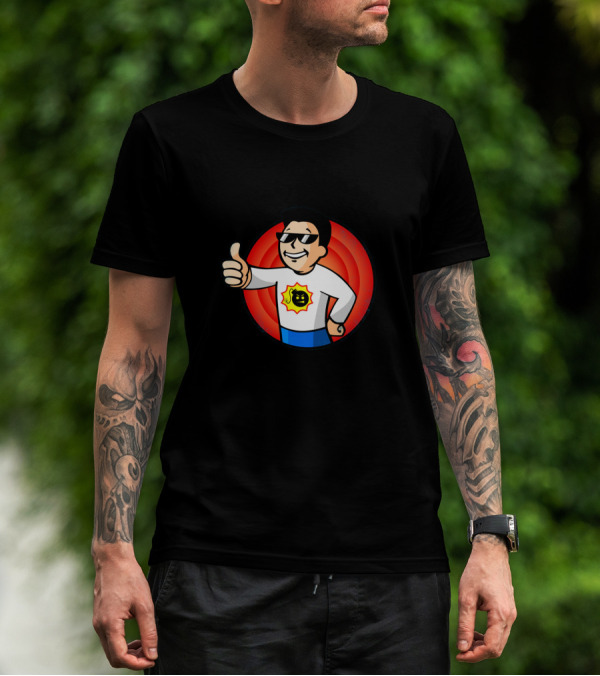 Serious Sam Thumbs Up Vault Boy Mashup T-Shirt