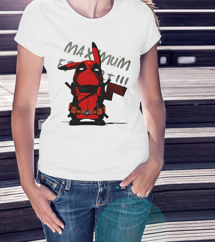 Pikachu Deadpool Maximum Effort T-Shirt