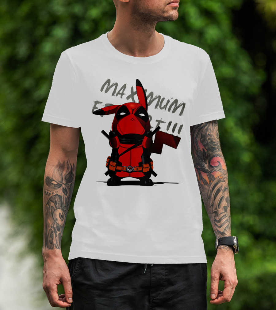 Pikachu Deadpool Maximum Effort T-Shirt