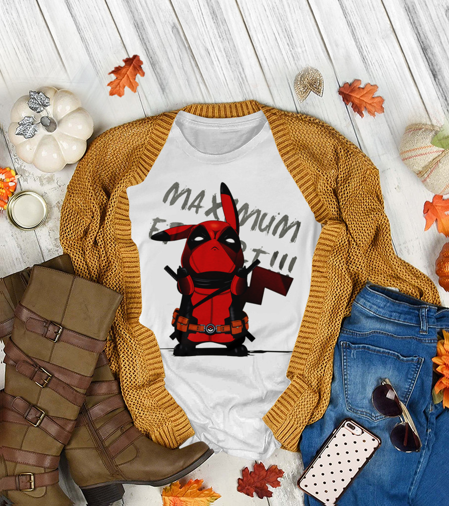 Pikachu Deadpool Maximum Effort T-Shirt