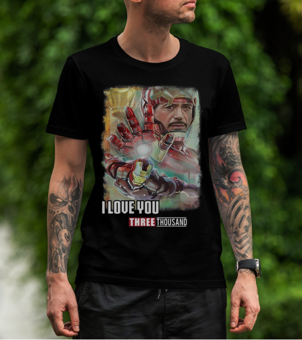 Avengers Endgame Iron Man I Love You Three Thousand Tony Stark T-Shirt