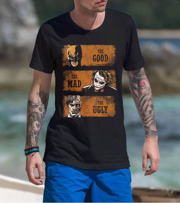 The Good Batman The Mad Joker The Ugly Two-Face T-Shirt