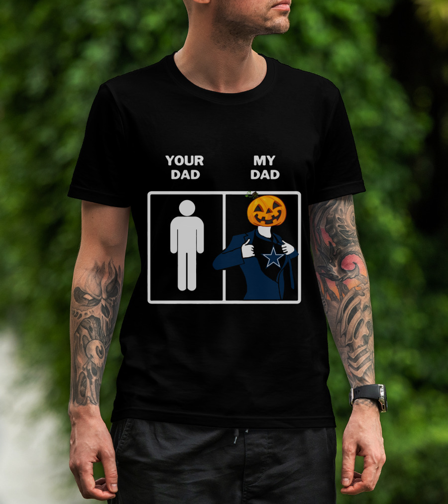 Your Dad My Dad Dallas Halloween Pumpkin Star T-Shirt