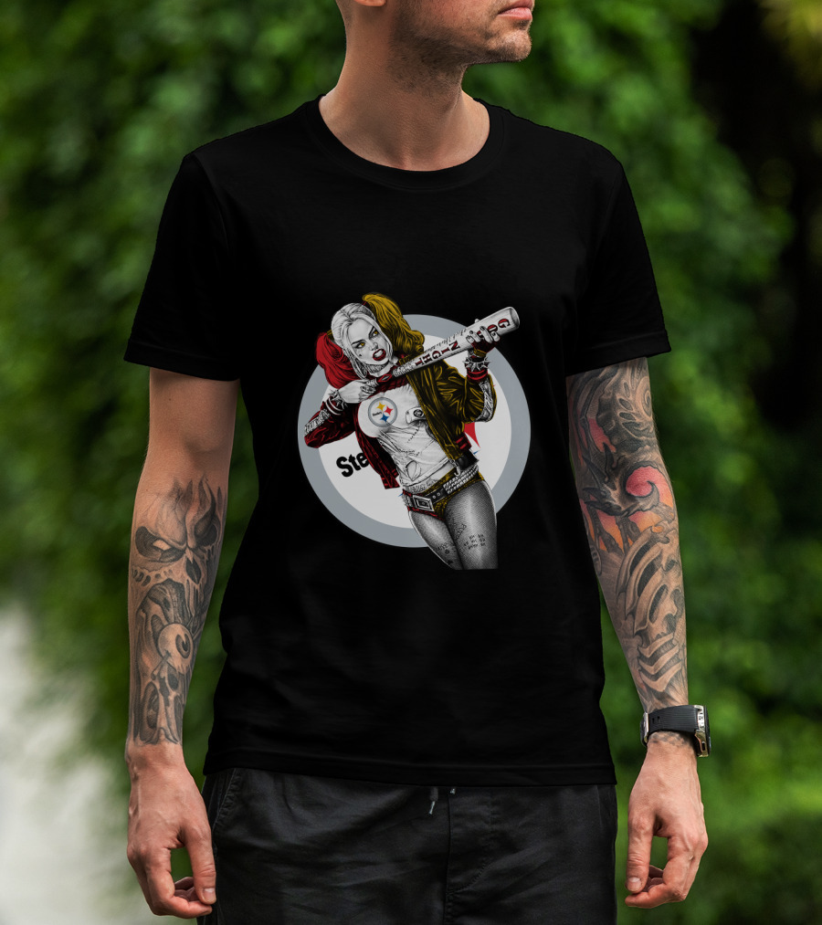Pittsburgh Steelers Harley Quinn Bat T-Shirt