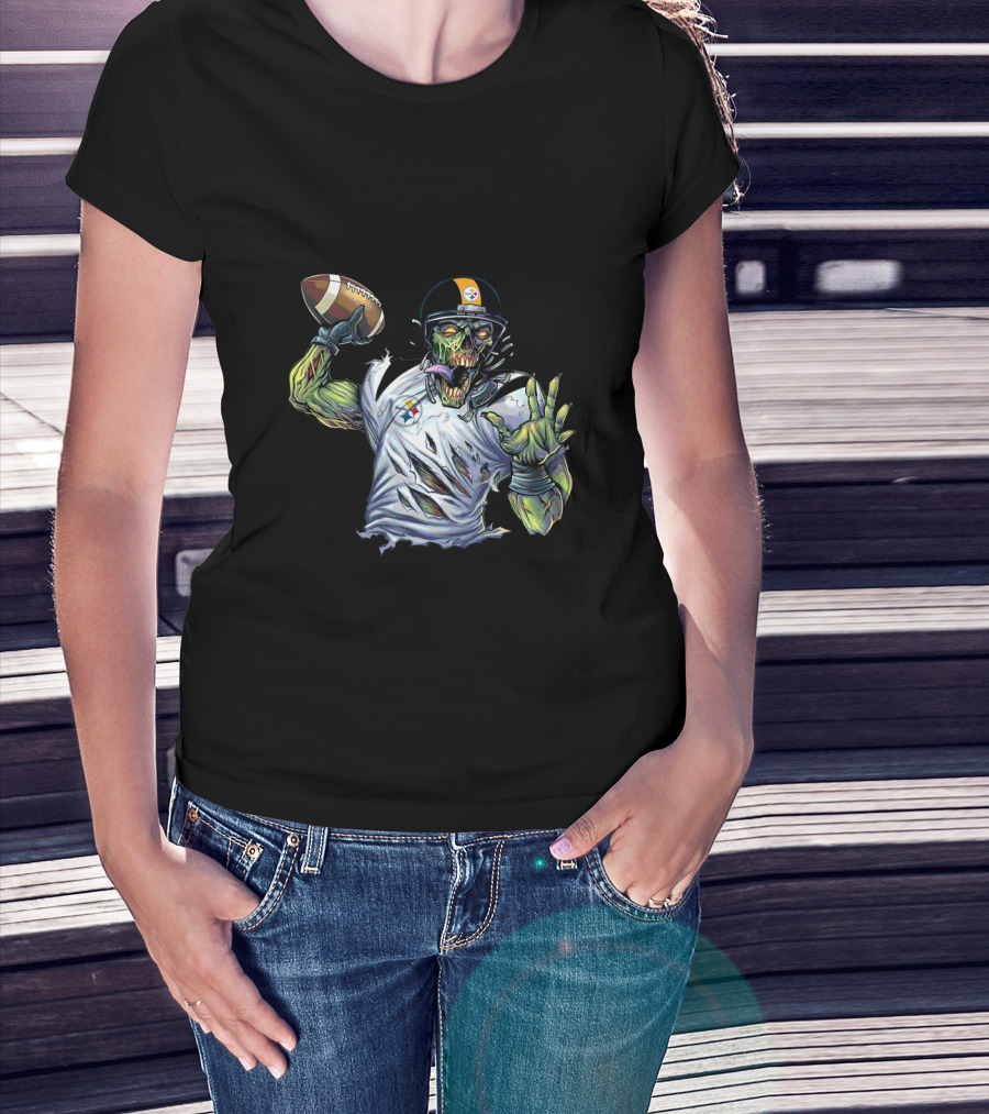 Pittsburgh Steelers Zombie Football Quarterback T-Shirt