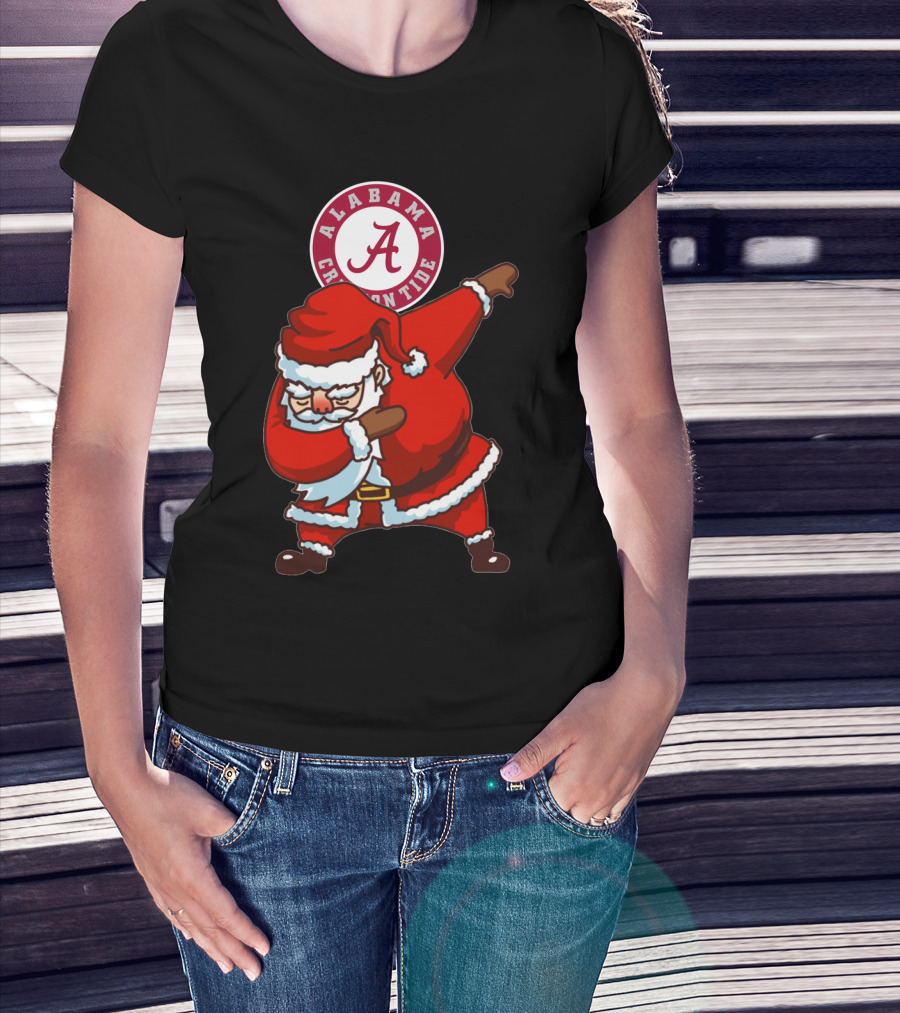 Alabama Crimson Tide Santa Dab T-Shirt
