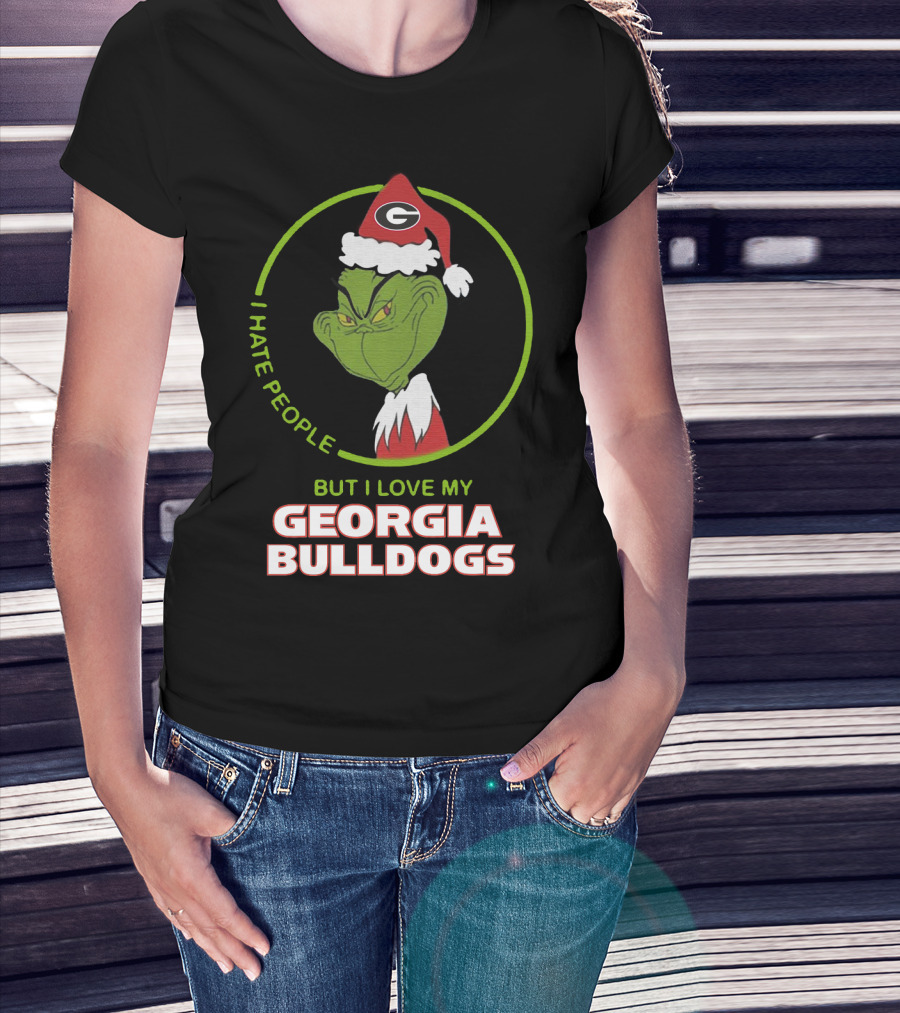 I Hate People But I Love My Georgia Bulldogs T-Shirt