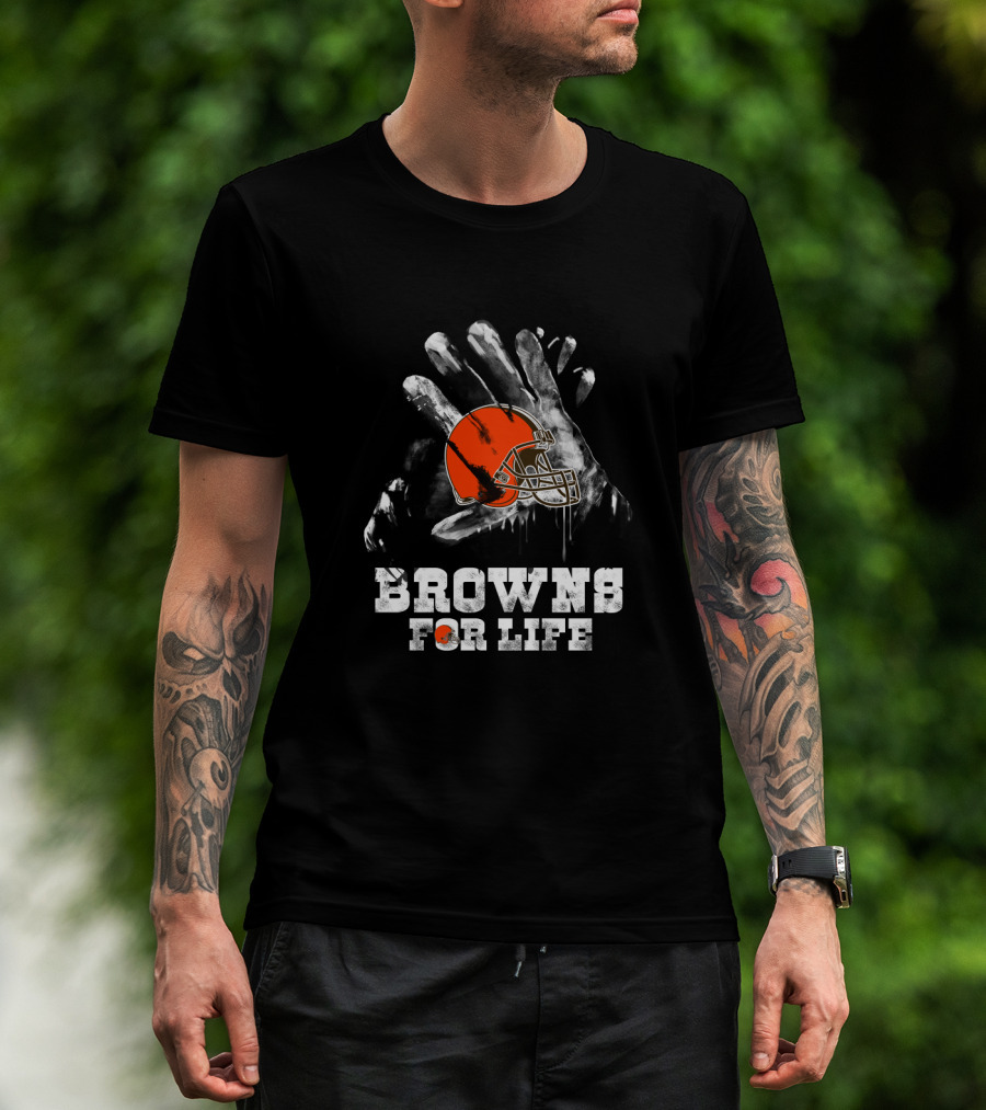 Cleveland Browns For Life Helmet T-Shirt