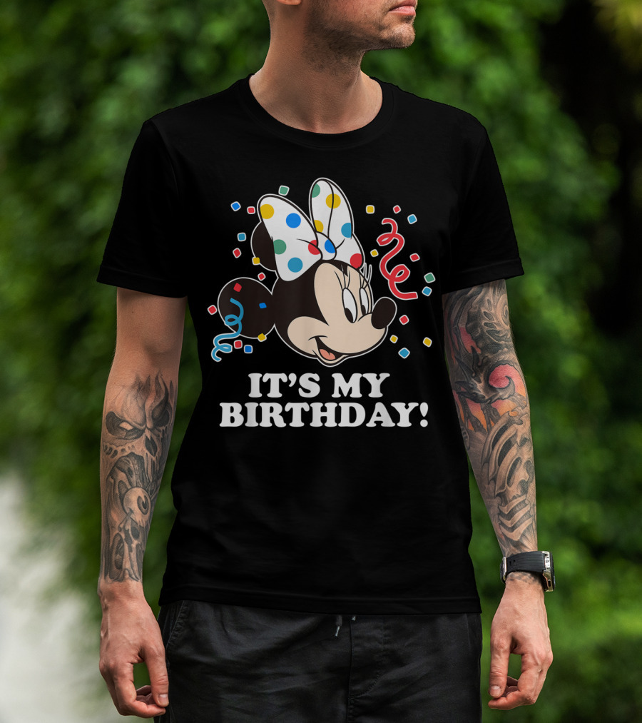 Minnie Mouse It's My Birthday Celebration T-Shirt