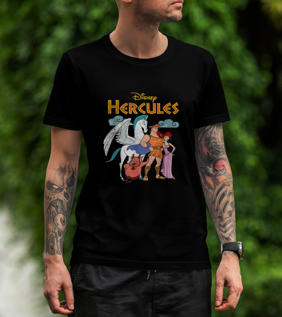 Disney Hercules Characters Pegasus Megara Phil T-Shirt