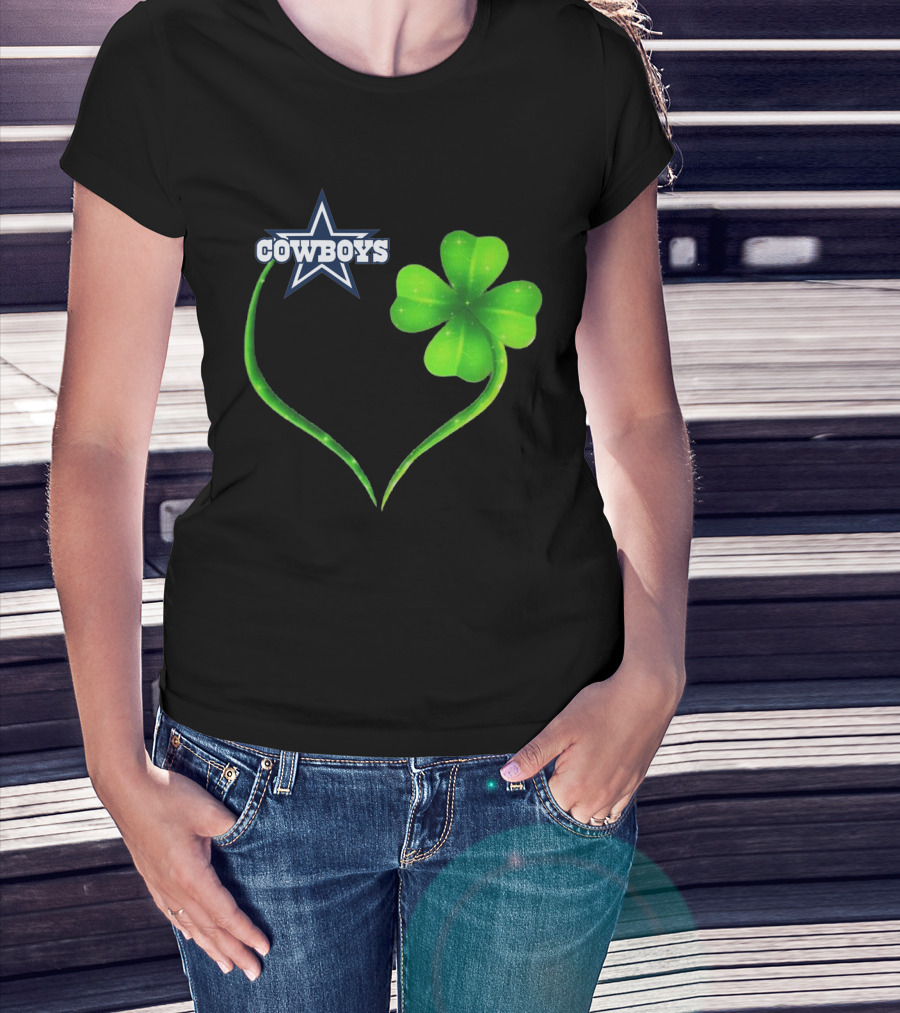 Cowboys Star Clover Heart T-Shirt