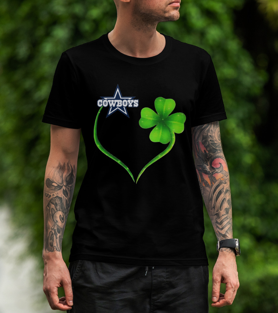 Cowboys Star Clover Heart T-Shirt