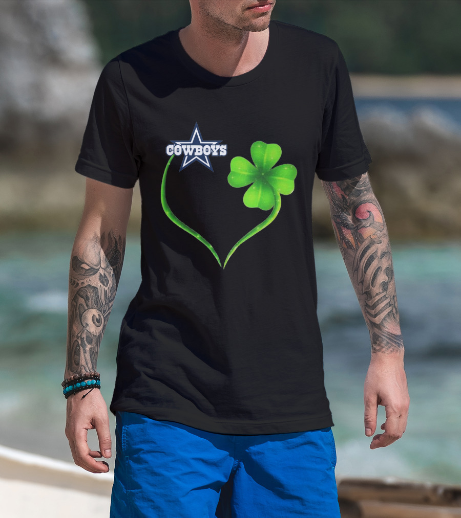 Cowboys Star Clover Heart T-Shirt