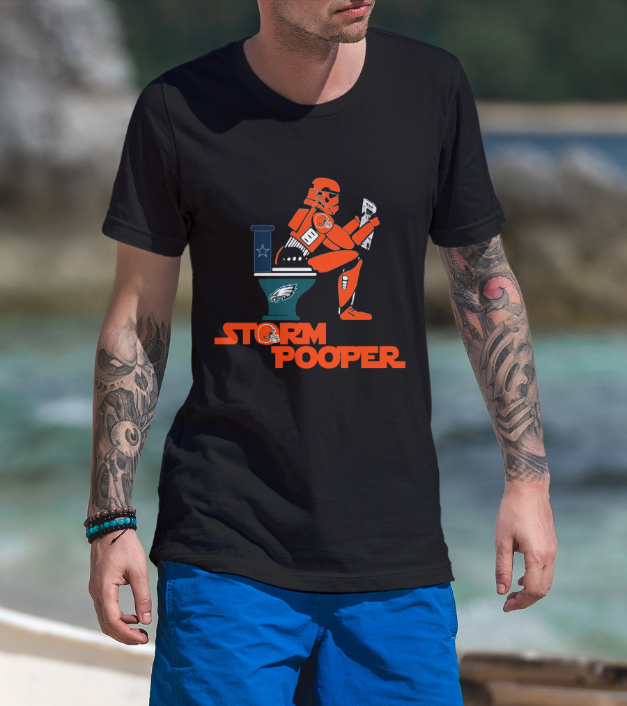 Storm Pooper Cleveland Browns Philadelphia Eagles Dallas Cowboys Legends T-Shirt